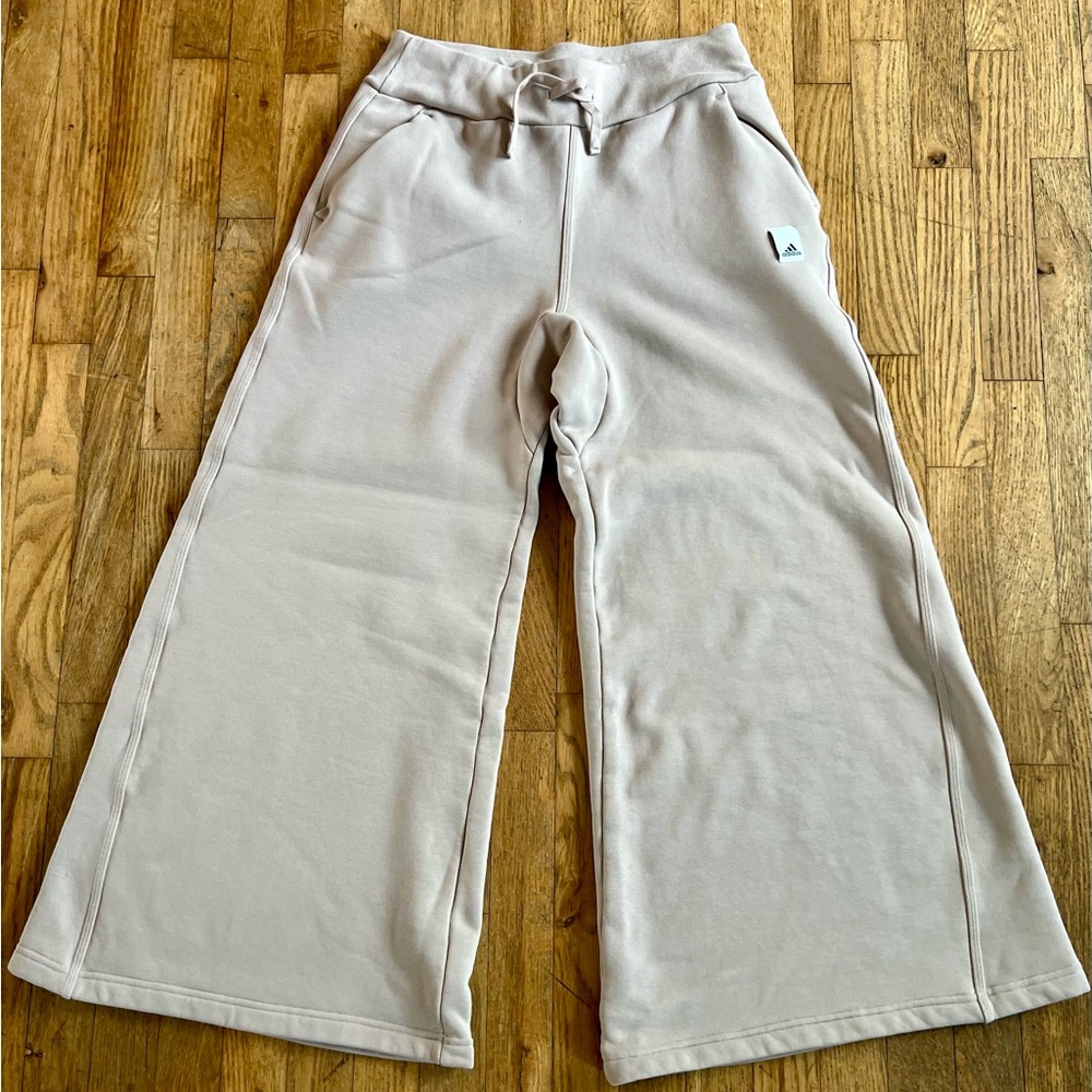 Adidas Tan Wide Leg pants